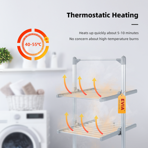Produttore di EVIA riscaldamento rapido multifunzione pieghevole <span class=keywords><strong>3</strong></span> livelli elettrico vestiti <span class=keywords><strong>Airer</strong></span> - Product Image 3