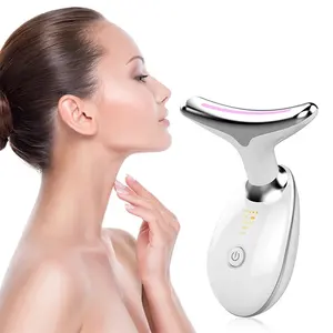 Led Red Blue Green Light Therapy Beauty Instrument Facial Care Equipment Firming Anti-Wrinkle Face Massager Neck Beauty Device