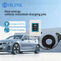 Cargador de Vehículos Eléctricos OLINK de Pared, con Pantalla Táctil, Cable de 5 Metros, 40kw, NACS DC, OCPP 1.6