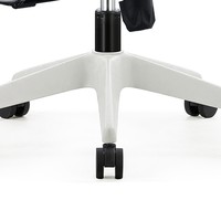 Chaise de bureau ergonomique moderne JOHOOFURNITURE en PP, hauteur réglable, dossier haut, cadre blanc, coussin épais confortable, directement de l'usine