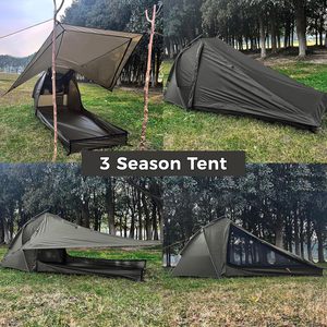 OEM Ultralight 1-2 Person Tent With Rainfly Poles Easy Setup <b>for</b> 3 Season Camping Hiking & Waterproof Constructed With a - Product Image 3