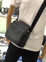 Sac à bandoulière en cuir de vachette pleine fleur le mieux noté, double fermeture éclair, pour trajets quotidiens, sacoche photo en cuir véritable, fournisseur de logos personnalisés