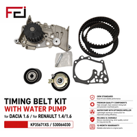 Kit de courroie de distribution KP15501XS KP35671XS 530064030 530009230 KTBWP4601 avec pompe à eau pour Dacia Renault 1.4/1.6L