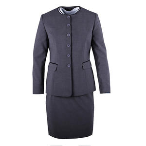 ชุดเดรสยาวทรงเข้ารูปคุณภาพสูงแบบสั่งตัดสำหรับพนักงานต้อนรับบนเครื่องบิน ชุดยูนิฟอร์มสายการบินสำหรับผู้หญิง - Product Image 5