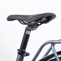 Bicicleta Eléctrica Urbana al por Mayor con Cuadro de Acero, 7 Velocidades, 27.5 Pulgadas, Fat Bike C70, Motor sin Escobillas de 250W en el Buje Trasero, Pantalla LCD, para Adultos