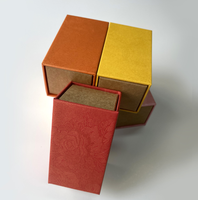 Boîte en papier kraft personnalisée recyclable, boîte à tiroir blanche, style boîte à bijoux, emballage pour cadeau