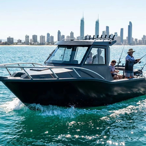 Bateau de pêche rapide en aluminium 2026 Profisher 6 places, coque en V profond, certifié CE, bateau marin en aluminium soudé - Product Image 1