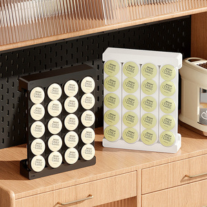 Support <span class=keywords><strong>mural</strong></span> pour 20 dosettes de café – Organisateur de cuisine compact et efficace - Product Image 1