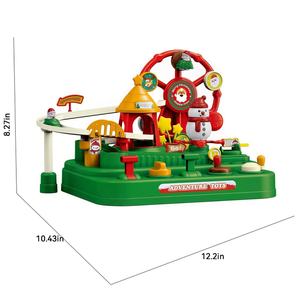 Nuevo Juego de Carreras con Temática Navideña, Rueda de la Fortuna Giratoria, Juego de Obstáculos Manual, Juguete Educativo para Niños - Product Image 5