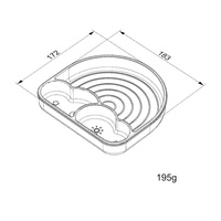Assiette à dîner divisée en forme d'arc-en-ciel LED de haute qualité pour la diversification alimentaire, design mignon, avec ventouse, résistante à la chaleur
