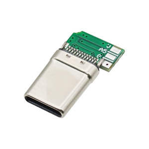 Type-C 24Pin USB Connecteur Side Solder Angle Droit Prise Mâle <span class=keywords><strong>90</strong></span> Degrés pour DIY Remplacer 4 Core 5 Core Socket pour la Charge des Données - Product Image 4
