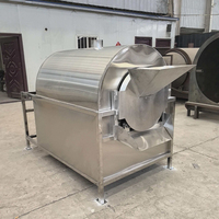 Machine à torréfier les cacahuètes et les noix, chauffage au gaz, capacité de 100 kg, entièrement en acier inoxydable