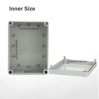 Boîte de jonction en plastique étanche, boîtier de jonction en ABS avec prise en caoutchouc, boîte de jonction en pvc pour l'extérieur, ip68, ip66, ip65, 50 pièces