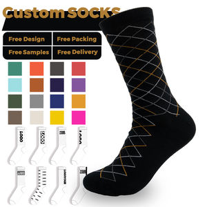 <span class=keywords><strong>Calzini</strong></span> Colorati Personalizzati con Logo <span class=keywords><strong>per</strong></span> Uomo e Donna in Cotone Intrecciato <span class=keywords><strong>per</strong></span> Abiti Eleganti e Business - Product Image 1