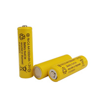 Batterie rechargeable Ni-CD AA 1000mAh 1.2V à bouton pour téléphone sans fil, jouets télécommandés, tondeuse à cheveux, lampe solaire d'urgence