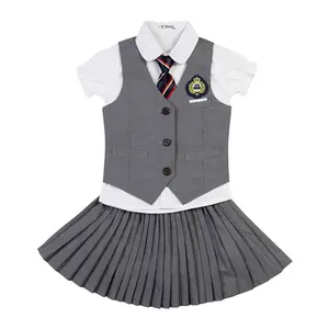 Custom high quality new design kindergarten school uniforms