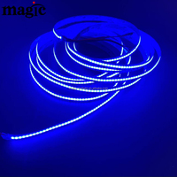 Lampu Strip LED COB RGBW 840 LED/m 24V Epistar Tembaga, Dapat Diatur Secara Alamat, Kontrol Suara, untuk Lanskap