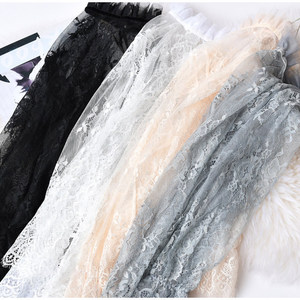 Chemisier Transparent à Volants en Dentelle pour Femme, Manches Longues, Crochet Noir, Chemises Printemps, Blouses et <span class=keywords><strong>Hauts</strong></span> Sexy pour Femme Été - Product Image 4