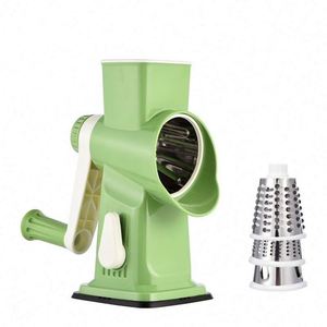 Kitchen Tools Roller <b>Vegetable</b> <b>Chopper</b> Slicer Set Rotary Cheese Grater with Handle Handheld <b>for</b> Cheese Potato Zucchini Nuts - Product Image 1