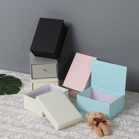 Boîte cadeau magnétique en carton noir de luxe sur mesure, fabriquée en usine ISO9001, avec insert en papier, matériaux recyclés, livraison gratuite