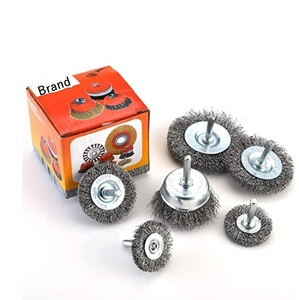 1in Brass bàn chải dây thép bánh xe <span class=keywords><strong>Dremel</strong></span> <span class=keywords><strong>Rotary</strong></span> công cụ thiết lập để đánh bóng kim loại loại bỏ rỉ sét DIY OEM tùy chỉnh khoan <span class=keywords><strong>ROTARY</strong></span> - Product Image 4