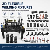 Banc de soudage flexible 3D pour charges lourdes, système de gabarit et de fixation tridimensionnel pour la fabrication en atelier