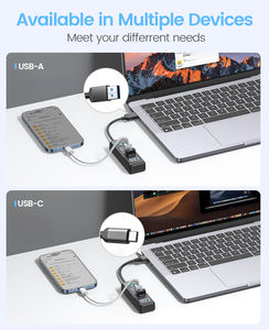 ORICO <strong>4</strong> Port USB 3.0 Hub 5Gbps High Speed Type C Splitter Multi Expansion USB Hub for PC <strong>Computer</strong> Accessories with OTG Adapter - Product Image 6