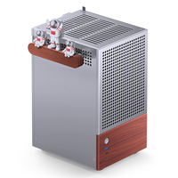 Nueva Caja de PC JONS-BO T6 Silver Mid Tower Mini ITX Micro ATX con Acabado en Nogal para Juegos, Disponible en Stock