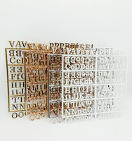Panneau de lettres en feutre Offre Spéciale lettres de l'alphabet anglais or Rose pour Message