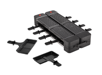 8-Personen Elektrischer Mini-Steingrill Moderner Kleiner Rauchfreier Indoor-Raclette-Grill Antihaftbeschichtet