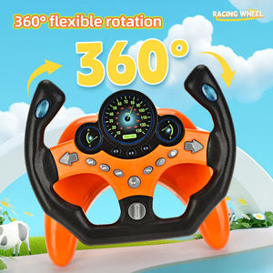 Juego de Simulación de Carreras para Niños, Volante Giratorio de 360 Grados, Pedal de Acelerador y Freno, Juguetes con Ventosa - Product Image 4
