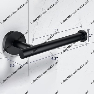 <span class=keywords><strong>Porte</strong></span>-rouleau de <span class=keywords><strong>papier</strong></span> <span class=keywords><strong>toilette</strong></span> mural en acier inoxydable chromé poli, base épaissie, pour salle de bain - Product Image 4