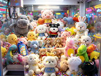 Jouets en peluche en gros à prix abordable pour machines à griffes, animaux en peluche, mini-grues, pendentifs de sac à dos, tailles variées en vrac