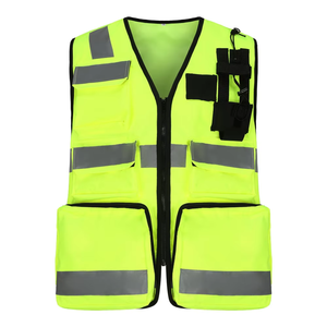 Gilet HBC Design traspirante per bambini Hi Vis con nastro riflettente in Nylon giallo giubbotto di sicurezza resistente uniforme medica - Product Image 1
