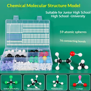 Modèles de structure moléculaire pour la <span class=keywords><strong>chimie</strong></span> du collège ou du lycée : Billes et bâtonnets proportionnés pour la construction de molécules organiques – Idéal pour les expériences - Product Image 5