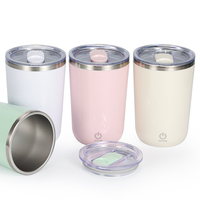 Nouvelle tasse à vide intelligente créative de 350 ml avec mélange automatique, logo personnalisé, moderne, électrique, pour lait et café