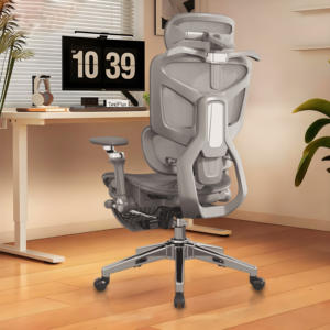 Sedia da Ufficio Ergonomica in Offerta Speciale, Interamente in Rete, Design Ergonomico, Regolazione dell'Altezza, Comoda Sedia Girevole da Ufficio con Supporto Lombare - Product Image 1