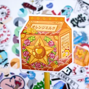 Stiker kartun koper kustom desain Anime stiker dekorasi mobil sepeda motor stiker vinil kartun diskon besar-besaran