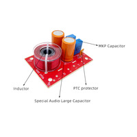 Haut-parleur passif à 2 voies pour aigus, graves, tweeter, woofer 80 W, diviseur de fréquence réseau, filtre haut-bas, carte