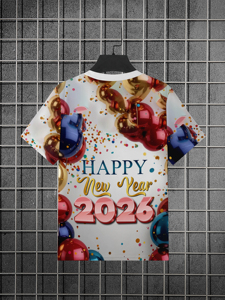 Nuovo anno 2026 edizione per le vacanze all'ingrosso Custom Singer <span class=keywords><strong>Tupac</strong></span> Hip Hop t-shirt manica corta 100% poliestere vestibilità regolare da uomo - Product Image 3