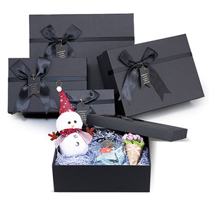 Wholesale Luxury Aromatic Glass Jar Candle Boxes Paper Packaging Black Cardboard Box
