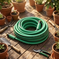 Tuyau d'arrosage tressé à faible résistance pour un fonctionnement fluide, idéal pour l'irrigation quotidienne et l'entretien sanitaire des jardins familiaux.