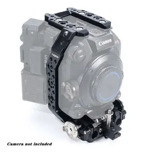 适用于佳能C500 Mk II/C300 Mk III的Tilta ES-T19-A相机笼，最大限度地减少磨损和支持配件