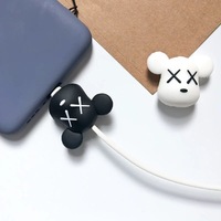 Protecteur de câble de données en silicone OEM ODM avec logo personnalisé, anti-casse, pour cordon de charge USB, manchon de fixation de fil, fabriqué en Chine