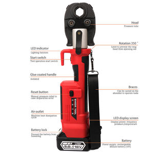 Herramienta <span class=keywords><strong>de</strong></span> Prensado <span class=keywords><strong>de</strong></span> Tuberías Hidráulica Eléctrica SD1930 con Rango <span class=keywords><strong>de</strong></span> Compresión <span class=keywords><strong>de</strong></span> 12-35 mm y 19KN para Tuberías <span class=keywords><strong>de</strong></span> Cobre/<span class=keywords><strong>Multicapa</strong></span> - Product Image 3