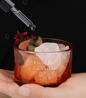 Diffuseur de parfum de luxe et coffret cadeau en pierre de cristal, huile essentielle de haute qualité, pour la maison et les cadeaux, boîte cadeau noire