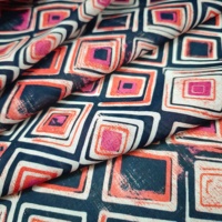 Tissu de coton imprimé motif géométrique mosaïque en gros 100% coton pour vêtement patchwork
