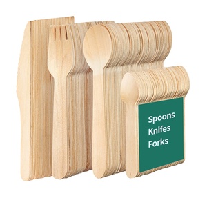 Échantillon Gratuit Ensemble de Couverts en Bois Jetables Biodégradables Écologiques Vintage pour Restaurant - Product Image 1