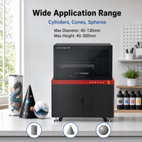 Mesin Cetak Silinder UV Ricoh G5i Kecepatan Tinggi dengan Rotasi 360 Derajat Tanpa Hambatan untuk Pencetakan Botol, Kerucut, dan Bola, Bersertifikasi CE