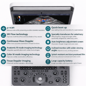 Ecógrafo Veterinario <span class=keywords><strong>Doppler</strong></span> Color SonoScape E3V, Portátil, para Cuidado de Animales, Diagnóstico <span class=keywords><strong>Abdominal</strong></span>, de Embarazo y Reproductivo - Product Image 3